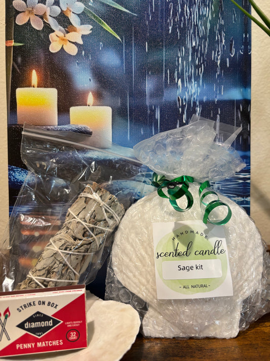 Sage Cleansing Kit
Cleanse your space, elevate your energy, and invite peace into your environment with our Sage Cleansing Kit. Thoughtfully curated to promote balance and renewal, this kit includes everything you need for a mindful cleansing ritual.
Ea
