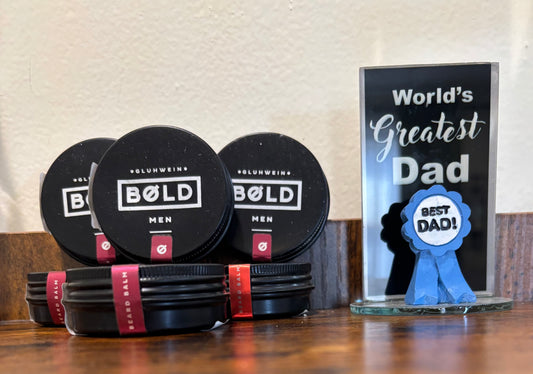 Beard Balm Key Benefits:
	•	Moisturizes and conditions beard and skin
	•	Provides soft, natural hold for styling
	•	Reduces dryness, itch, and frizz
	•	Infused with a clean, masculine fragrance

Shape, style, and strengthen your beard with confidence.